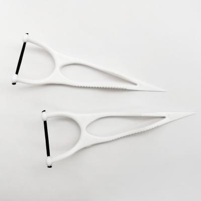 Back tooth floss picks