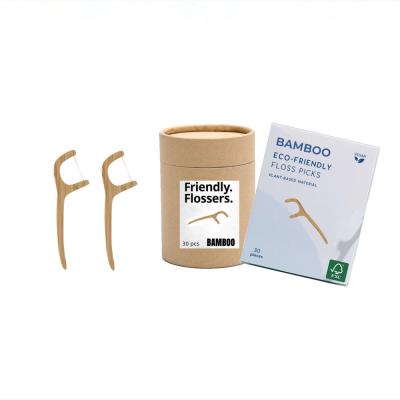 Bamboo floss picks